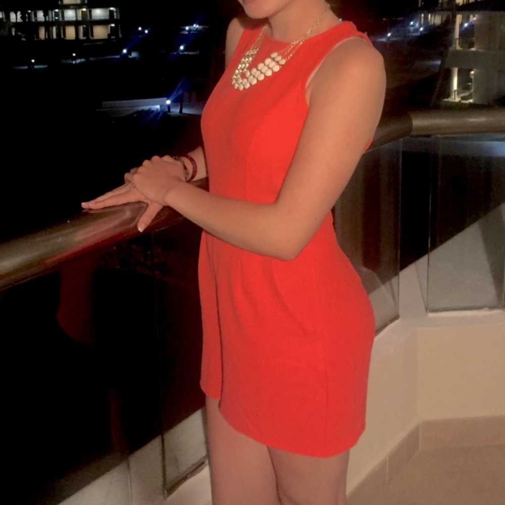 One Clothing Coral Romper